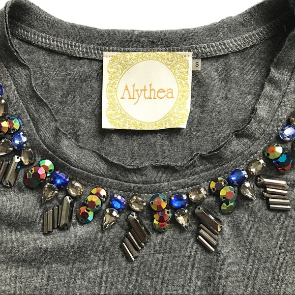 ANTHRO ALTHEA Beaded Neck Cotton Sleeveless Tank - Picture 2 of 6